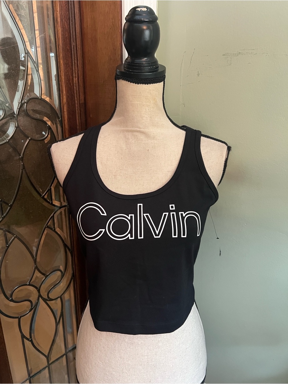Calvin Klein Black Tank with White Logo